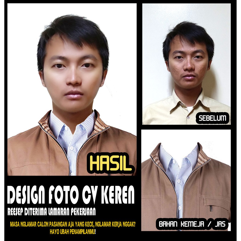 Design Edit Foto CV untuk Lamaran Kerja