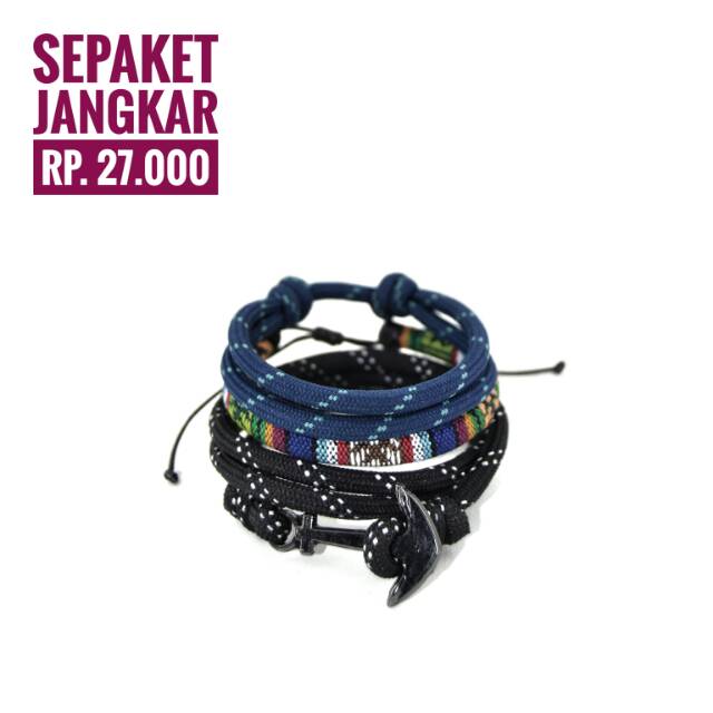 Gelang Paket hitam biru termurah!