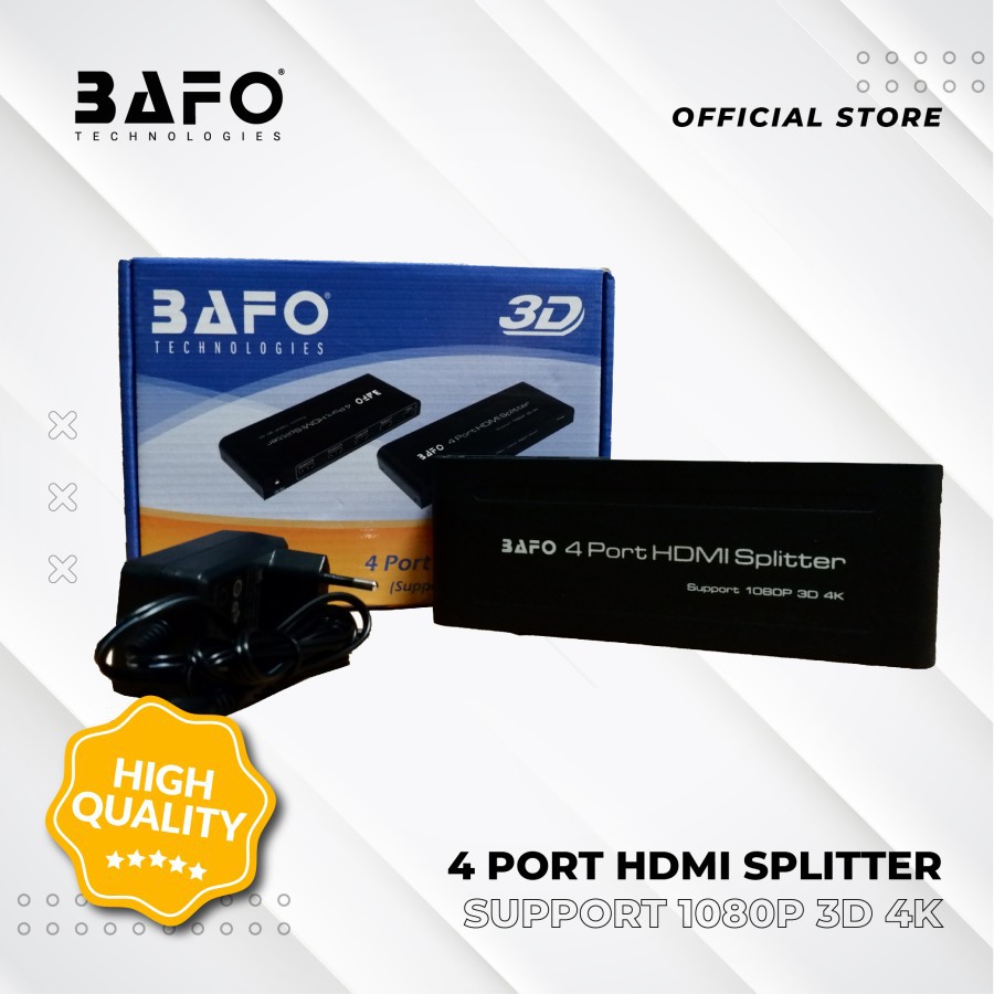 BAFO HDMI Splitter 4 Port / Splitter HDMI 1-4