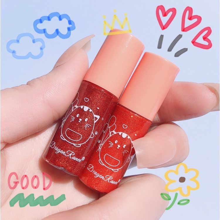 Dragon Ranee Lip Glow Glitter 10 Warna Lipstik Cair Liquid Lipstick Waterproof XX009