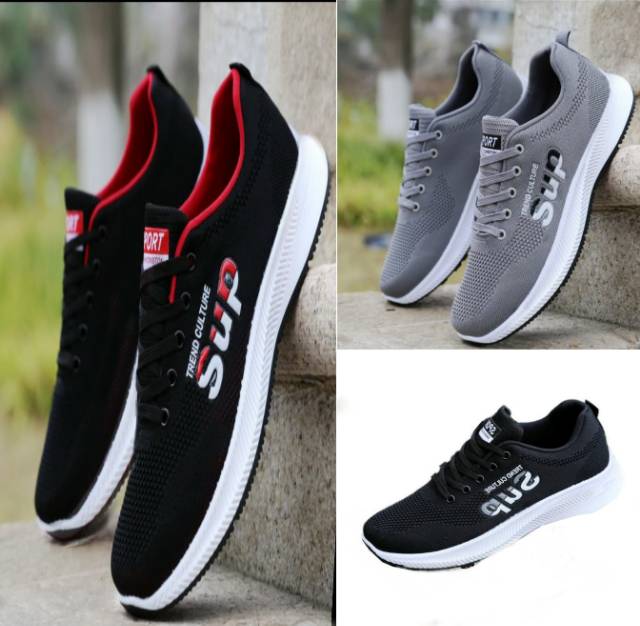 TmO - 8.8 Sale sepatu pria sneakers running fashion SUP motif sablon sporty/sepatu sneakers tali kekinian termurah bisa cod