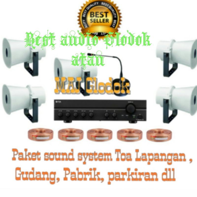 Paket sound system Toa lapangan parkir, pasar dll