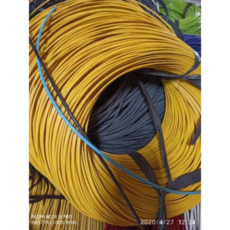 Bahan Pitrit Rotan Plastik Bulat ukuran 3 dan 2mm Harga / Per 60m