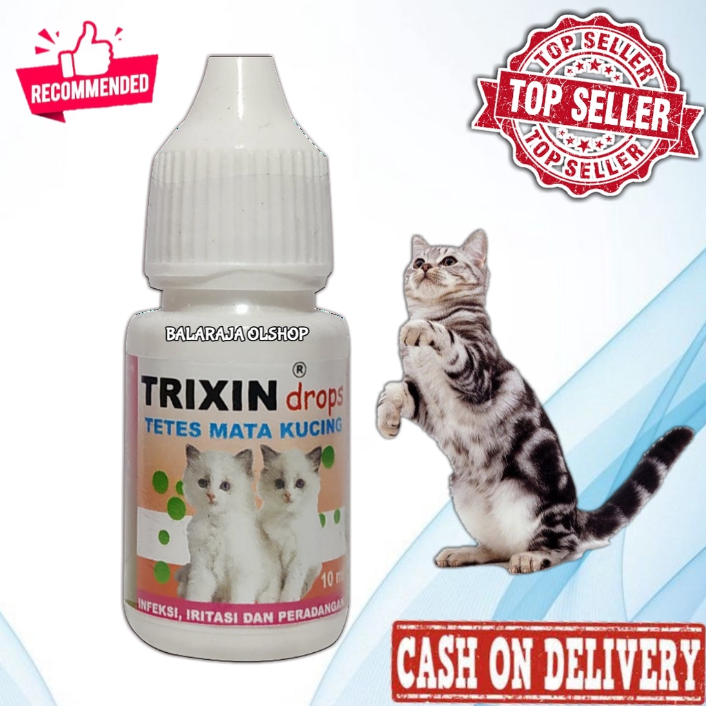 OBAT KUCING SAKIT MATA MERAH BERAIR BELEK TRIXIN CAT