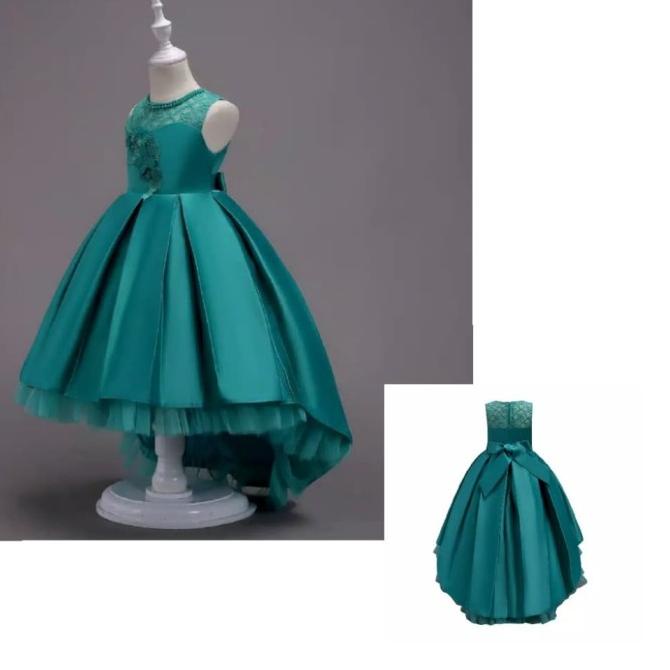 Gaun Pesta Hijau Import Dress Anak Termurah