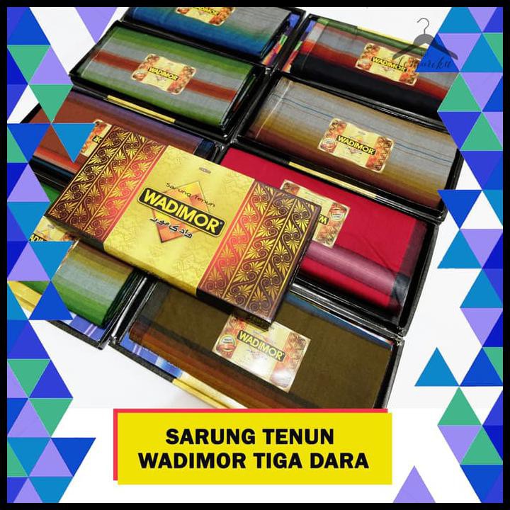 GROSIR / RANDOM SARUNG WADIMOR MOTIF TIGA DARA / 3 DARA - SARUNG TENUN - RANDOM
