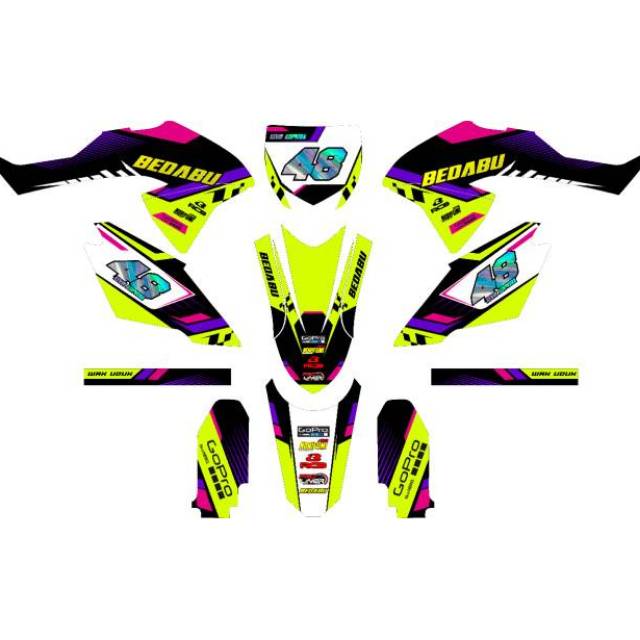 Decal klx nomor hologram