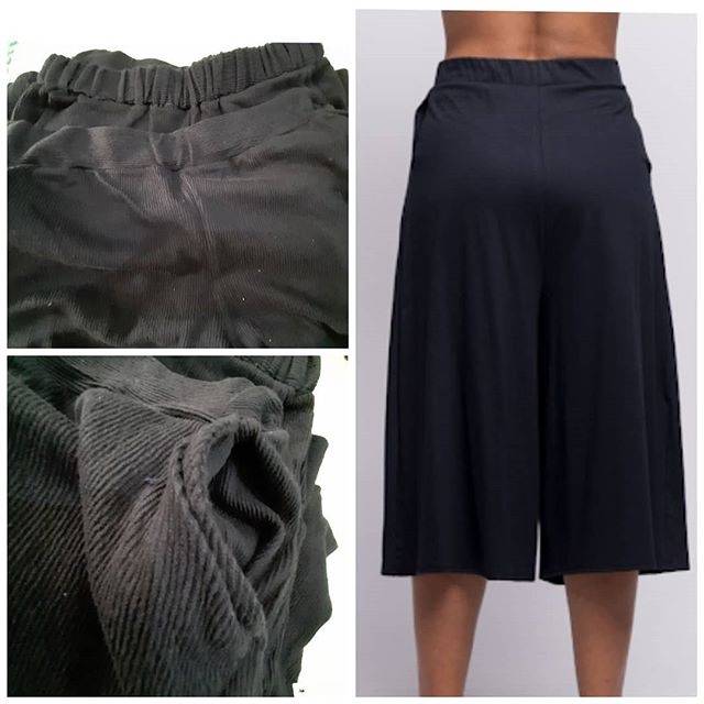 Minioutlet Mossimo black midi culottes celana kulot 7/8