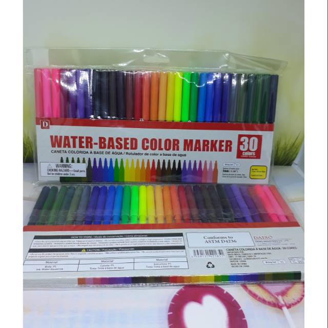 

Water base color marker