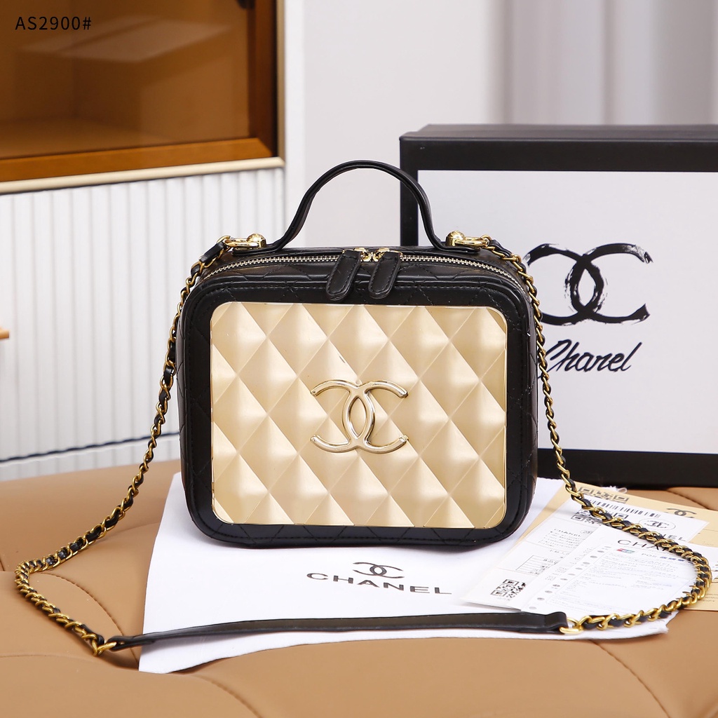 CH Gold Metalic Mesh Mini Crossbody Bag #AS2900