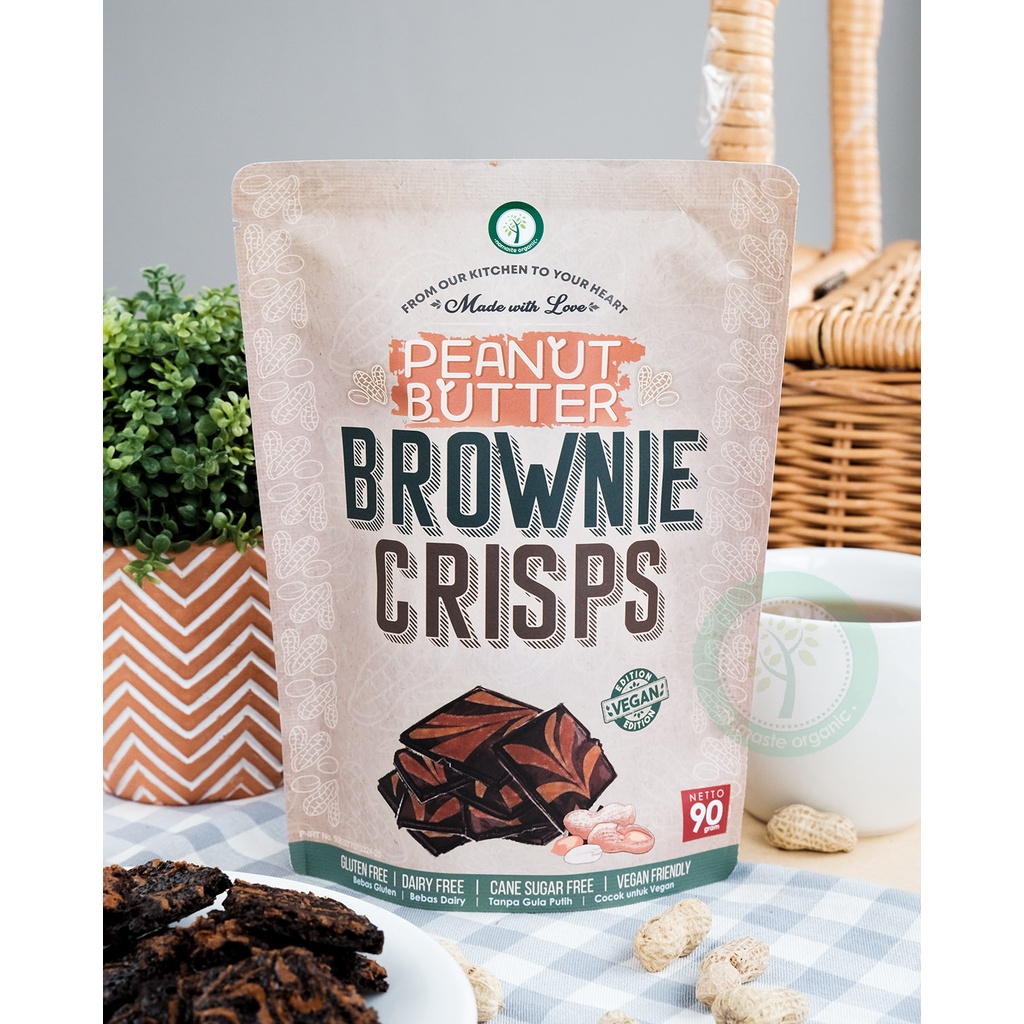 

VEGAN PEANUT BUTTER BROWNIE CRISPS 90GR