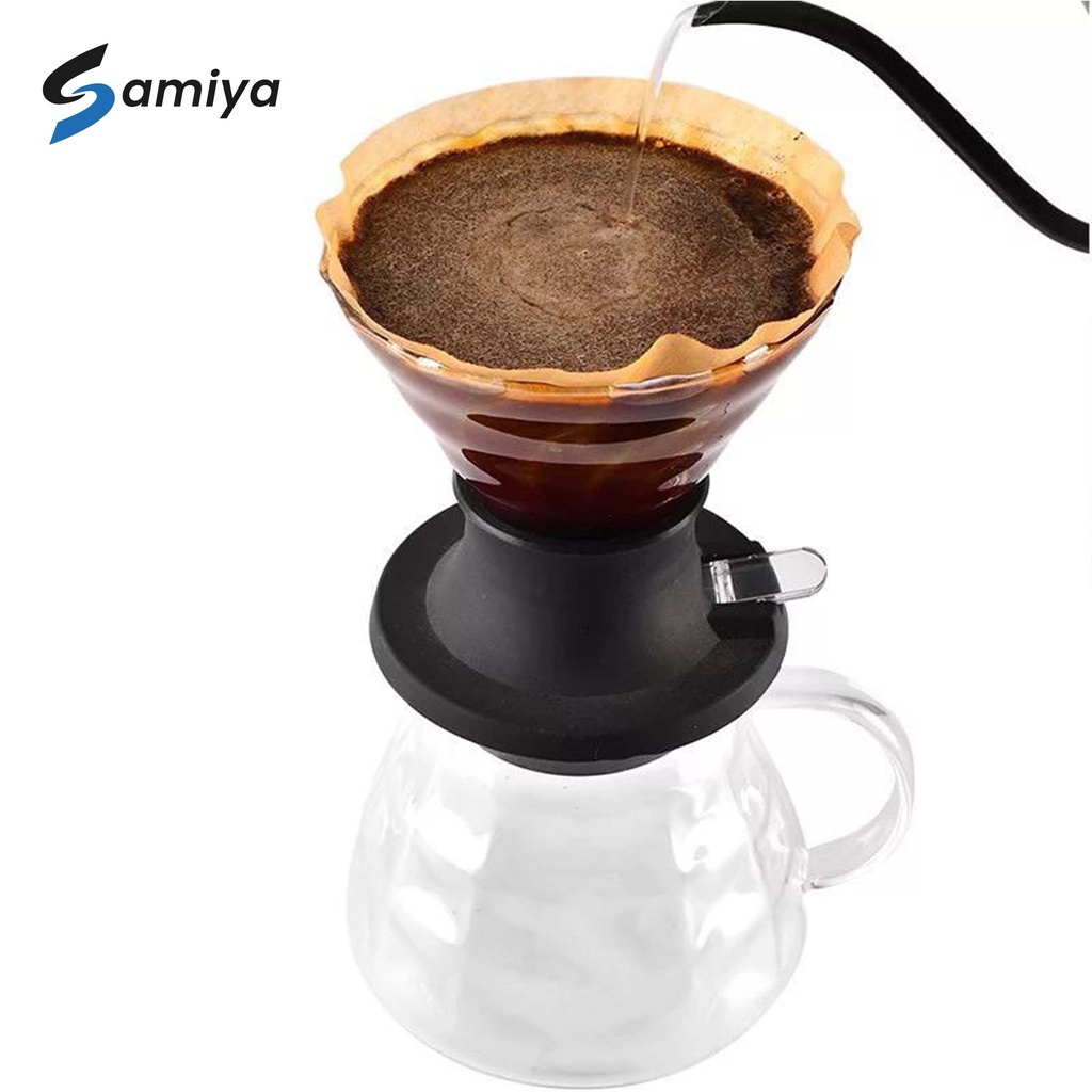 immersion dripper switch glass v60 / saringan saklar coffee