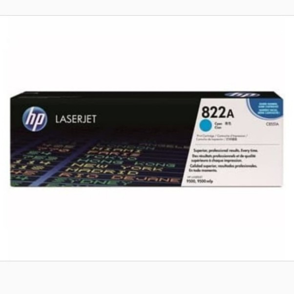 Toner HP 822A Cyan C8551A Laserjet Original Biru