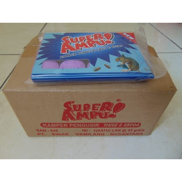 Kamper Pengusir Tikus Dan Kecoa Super Ampuh Kemasan 1 Pack Isi 12 Pcs