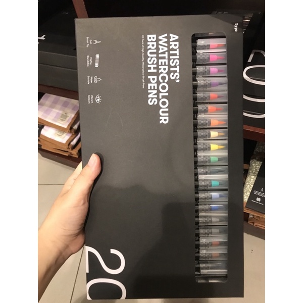 

Typo watercolor water color Pewarna Cat Air brush Pen Pens isi 20 Pack set Murah Original import