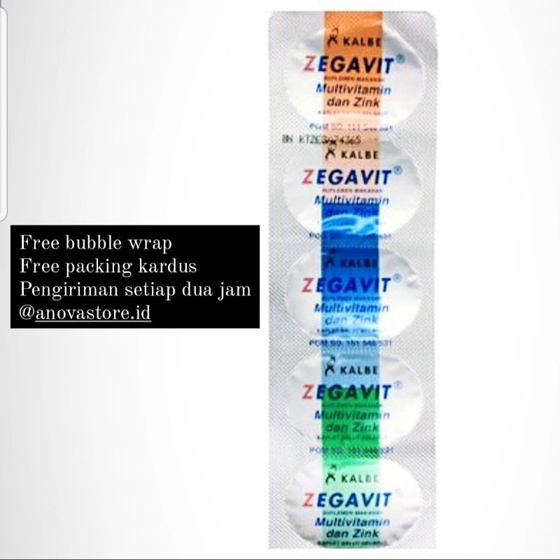 Zegavit 1 Strip Vitamin Paling Lengkap Multivitamin Keluarga