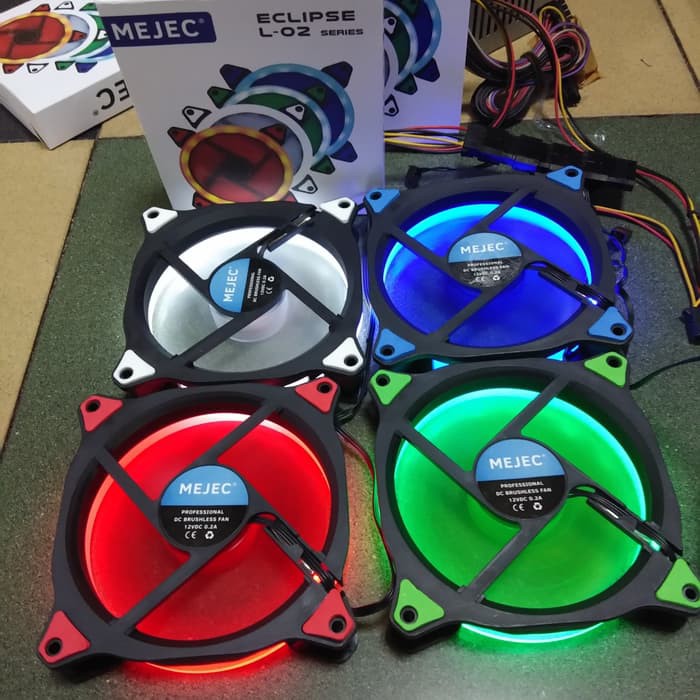 Eclipse L-02 XBT Double Fan Casing 12CM Mejec  LED RING - Fan Case 12 cm Eclipse Mejec L02