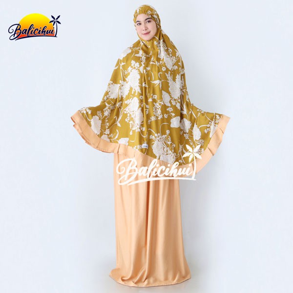 Balicihui Mukena Alina Mustard 2 Mukena Bali Dewasa by Balicihui