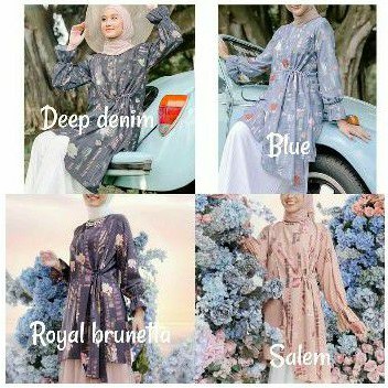 Lotus blouse vanilla hijab