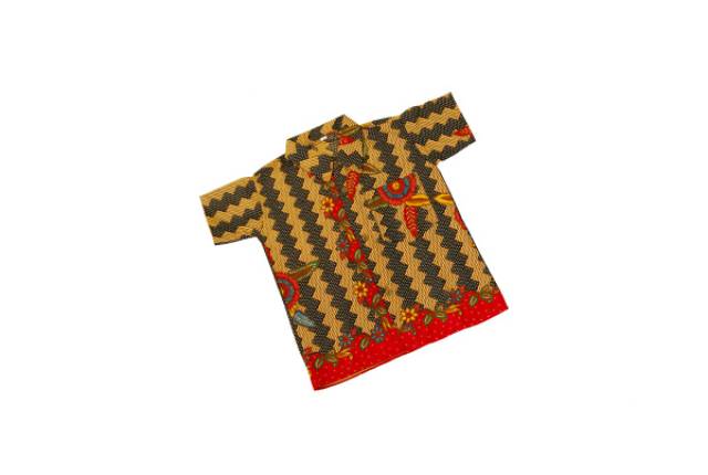 Kemeja Batik Anak size M/Hem Batik Anak/Atasan Batik Laki2 (3-4th)