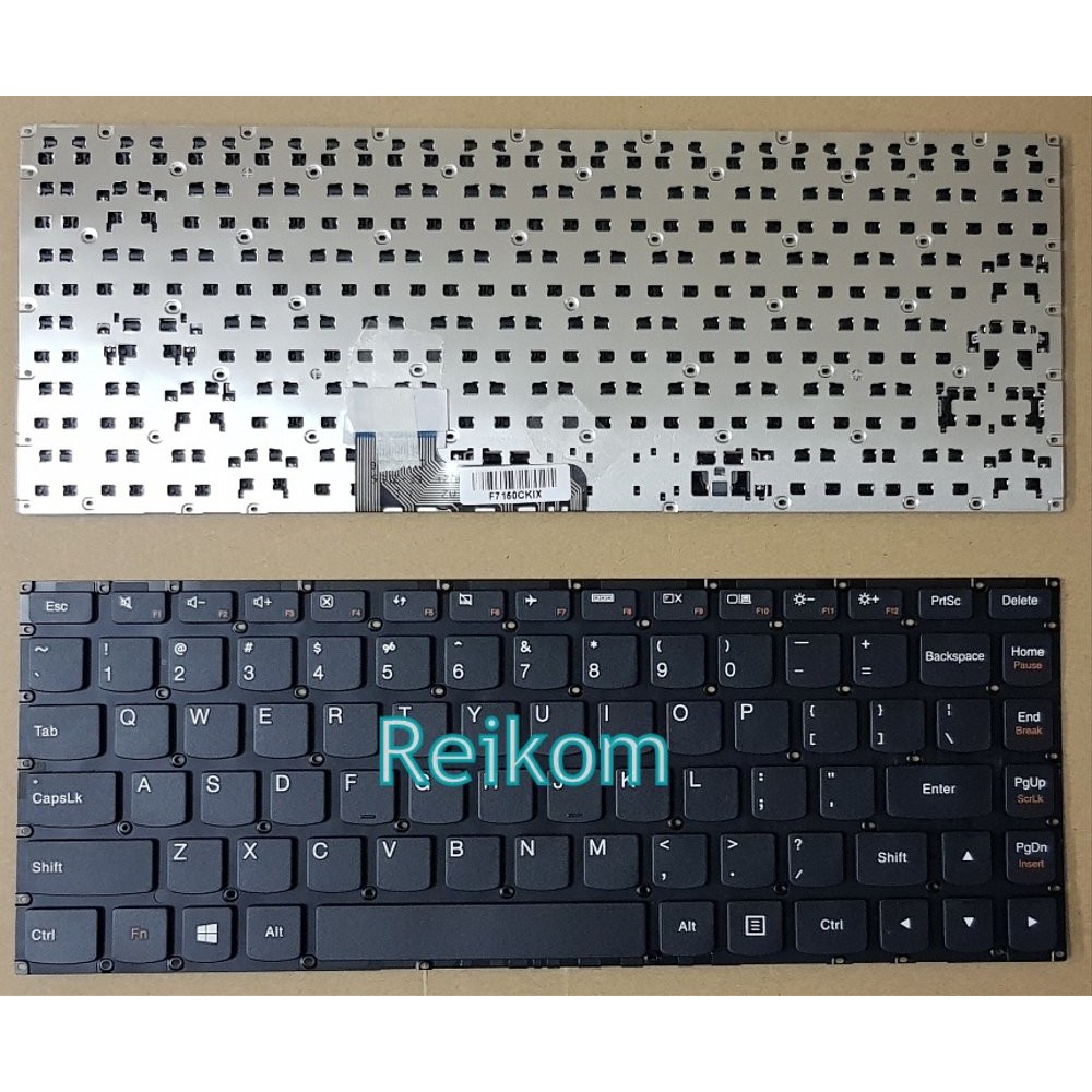 Keyboard Laptop Notebook Lenovo Ideapad yoga 3 14 hitam
