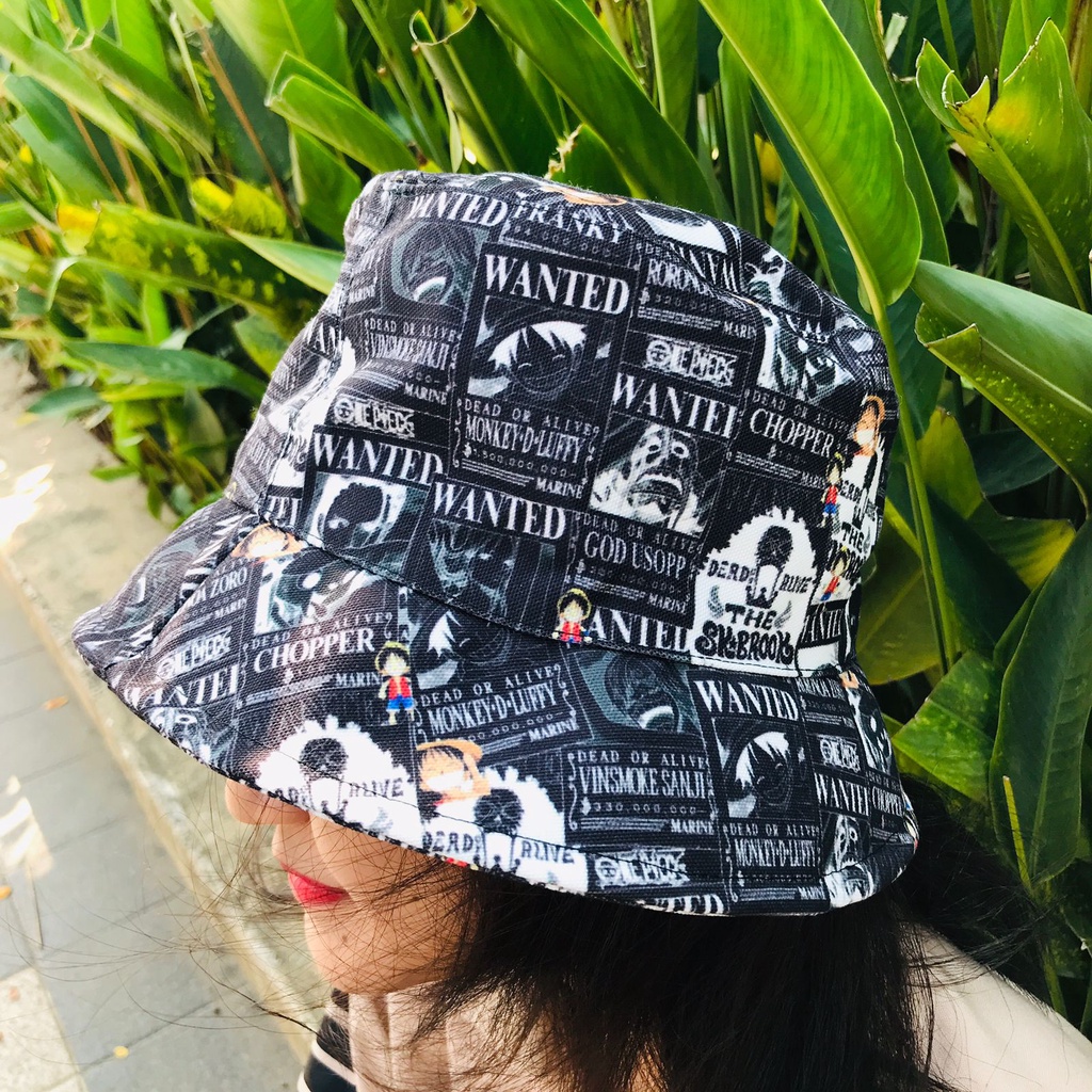 Bucket Hat One Piece Wanted Fullprint Anime Manga Onepiece Premium Unisex