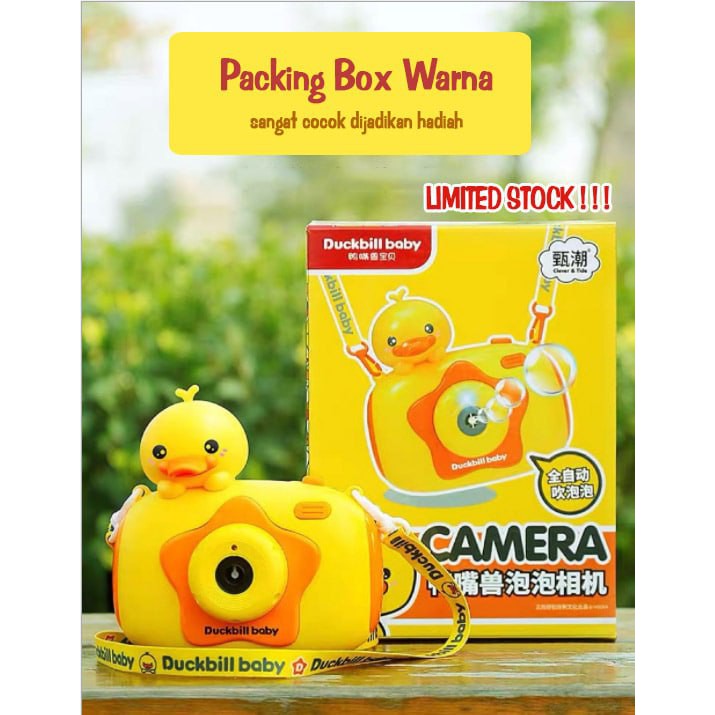 Bubble Camera Duck mainan buble bebek lucu