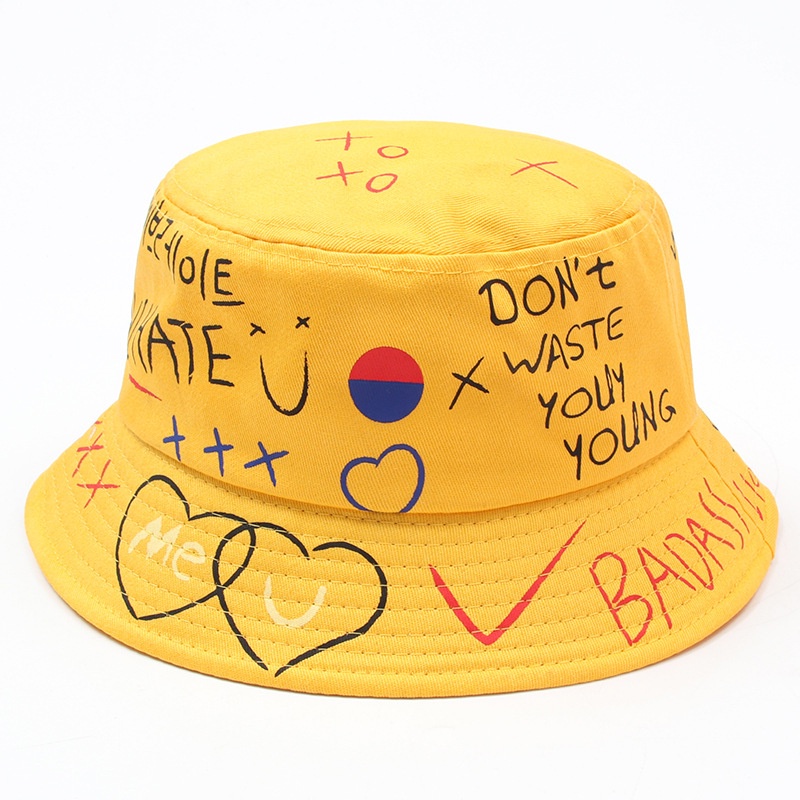 Topi Bucket / fisherman Gaya Korea / hip hop Untuk Pria / Wanita