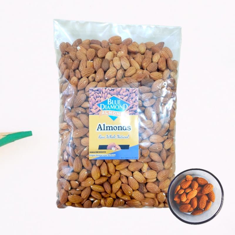 kacang almond kupas mentah 100gr