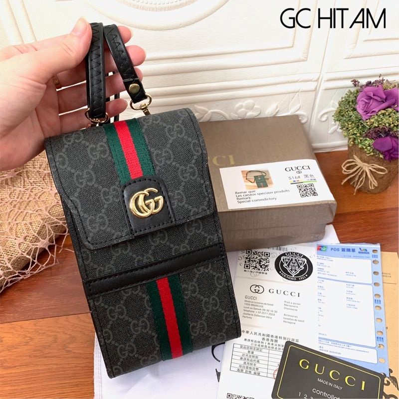 tas handphone slemapng sling bag hp organizer box lengkap premium super surat struk bon hadiah