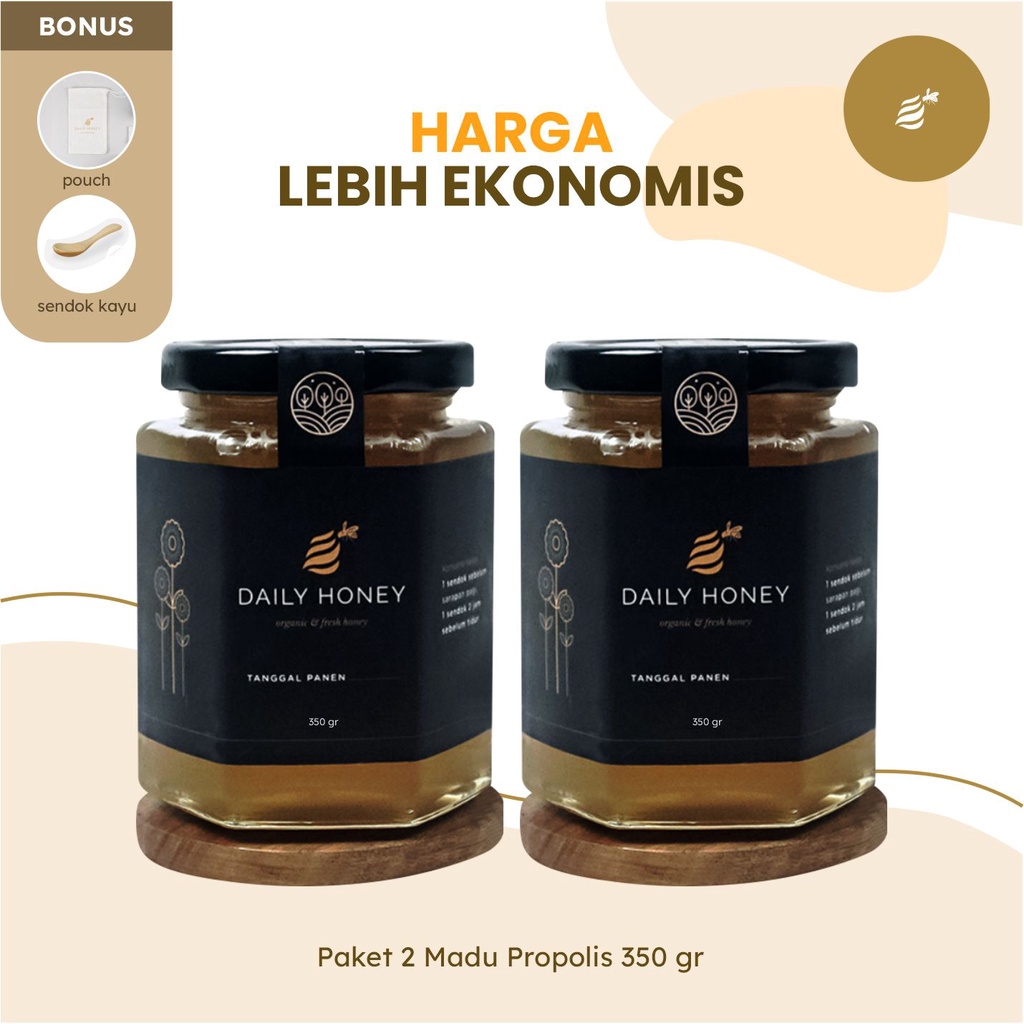 

[PAKET BUNDLE] 2 Madu Propolis 350 gram - Lebih Hemat