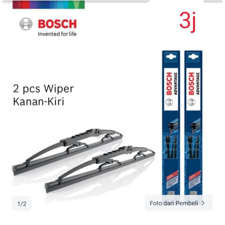 Wiper Bosch Mobil L300 Ukuran 20 & 18