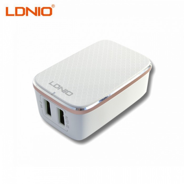 LDNIO A2204 HOME CHARGER TRAVEL 2 PORT TERMURAH USB ORIGINAL FAST CHARGING