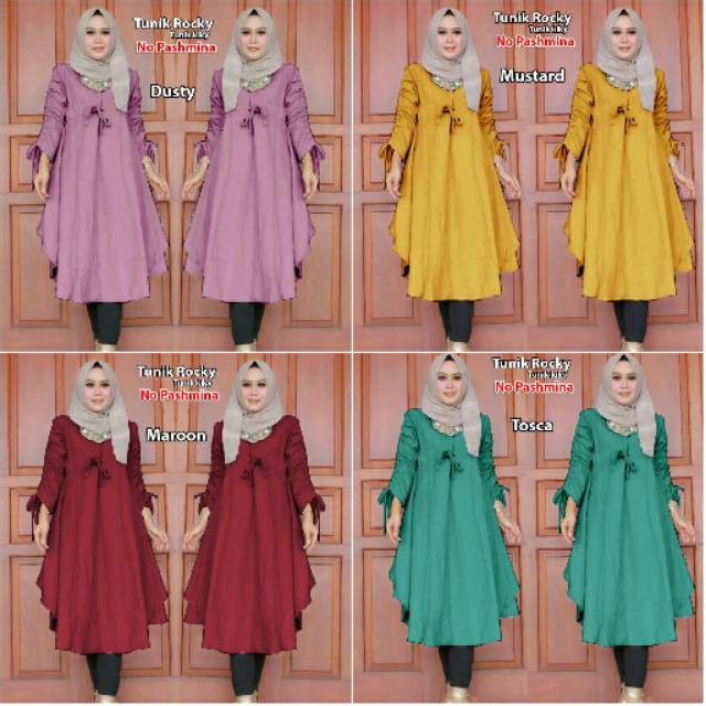 Tunik Muslim Baju muslim wanita NEW ROCKY TUNIK