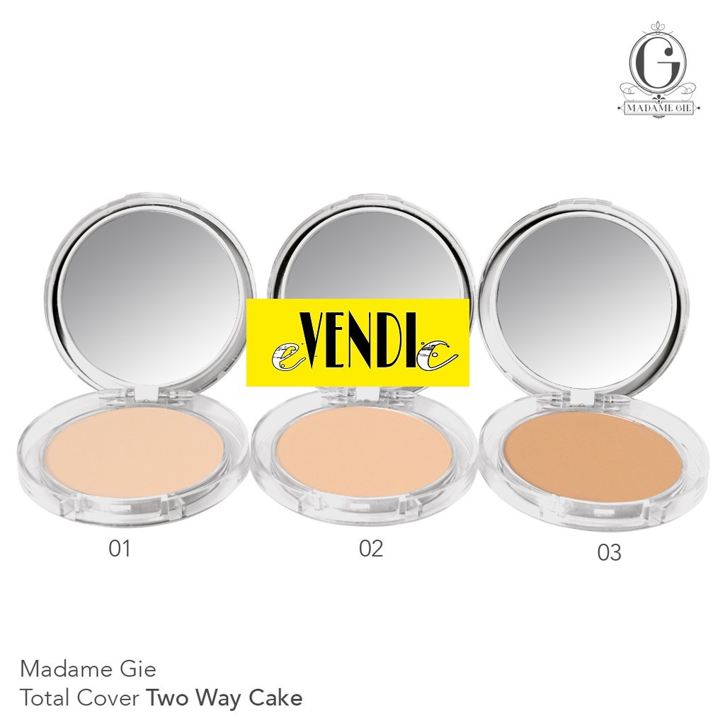 Madame Gie Total Cover BB Two Way Cake - Bedak Padat/ refill two way cake