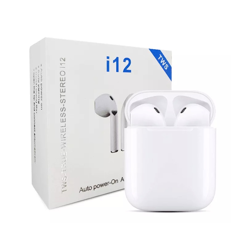 Headset Bluetooth i12 macaron / i12 TWS Twins Touch Bluetooth 5.0 3D Stereo Wireless