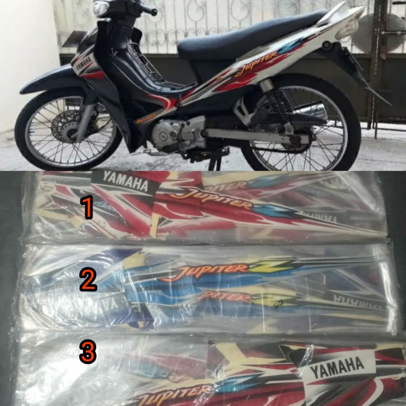 (BISA COD) Stiker striping yamaha jupiter z 110 ori 2004-2005 lis body jupiter