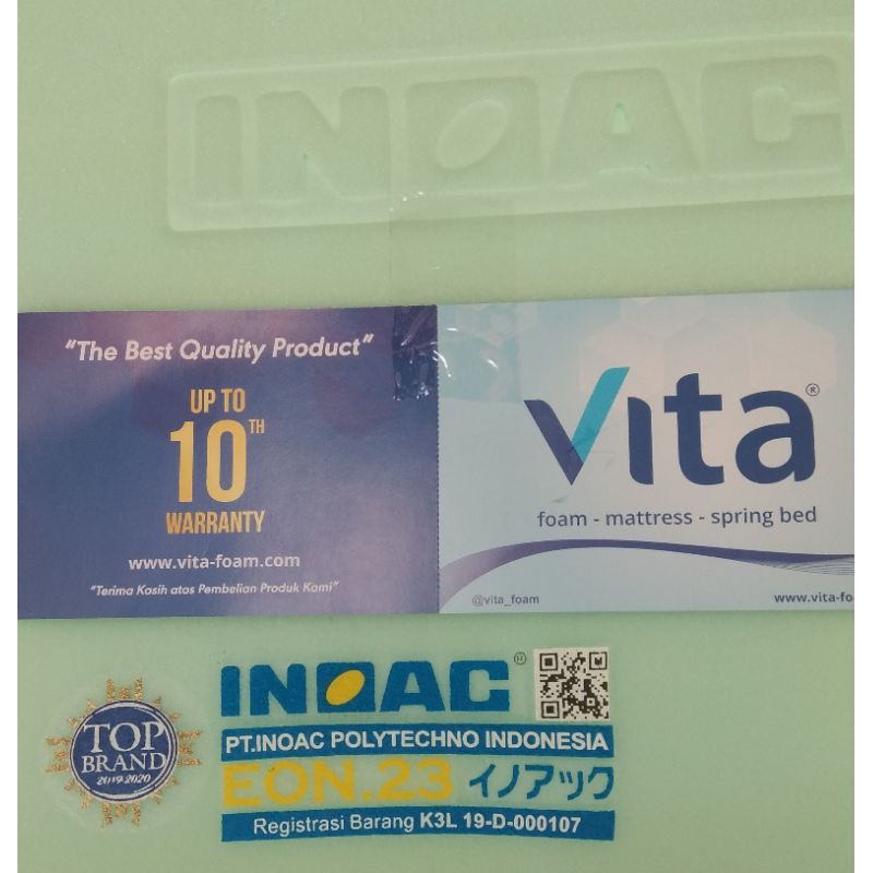 KASUR BUSA INOAC 200x120x20 D23 Garansi 10th