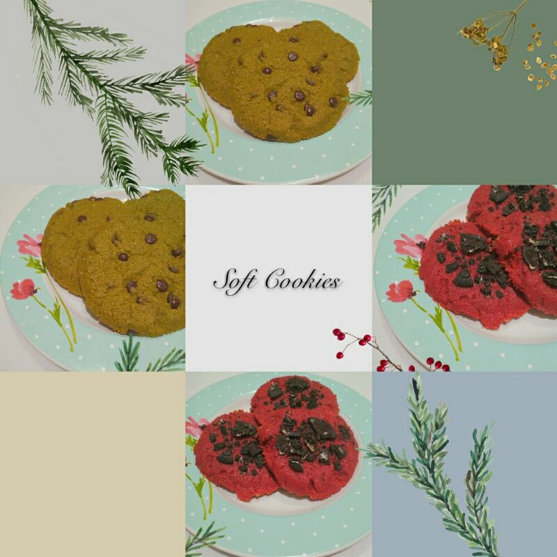 

Soft Baked Cookies Mix 2 Varian Rasa (Matcha, Red Velvet, Mocca)