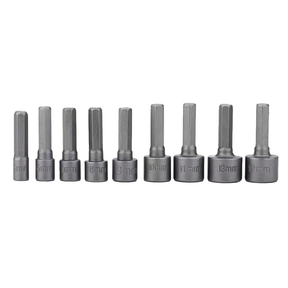 MATA KUNCI SOK SHOCK SOCKET HEX SHANK POWER NUT DRILL 9IN1