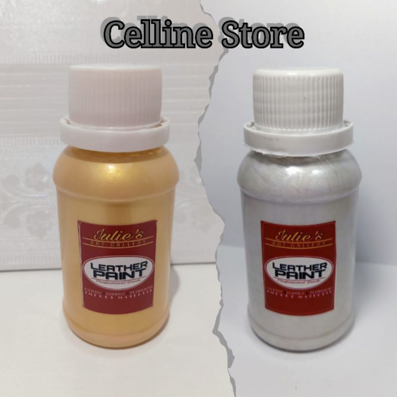 

Cat Tas Sepatu Kulit Gold Silver 100 Ml