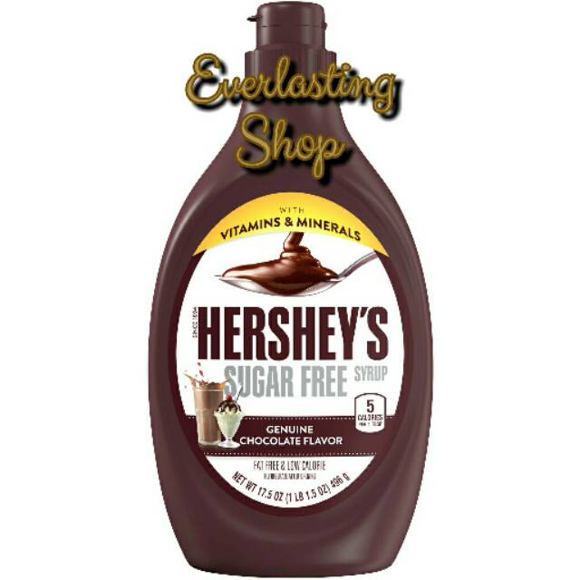 

Hershey's Sugar Free Chocolate Flavoured ( Hersheys Sirup Renda Gula Rasa Cokelat Coklat )