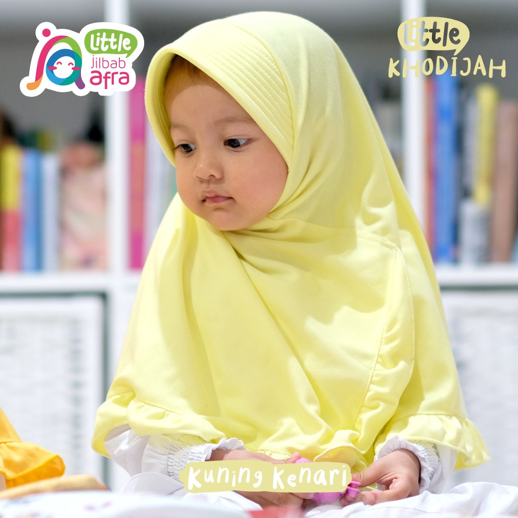 Jilbab Instan Anak Little Khodijah - Little Jilbab Afra (Arfa) - Bahan Kaos, Adem &amp; Lembut - Part 1