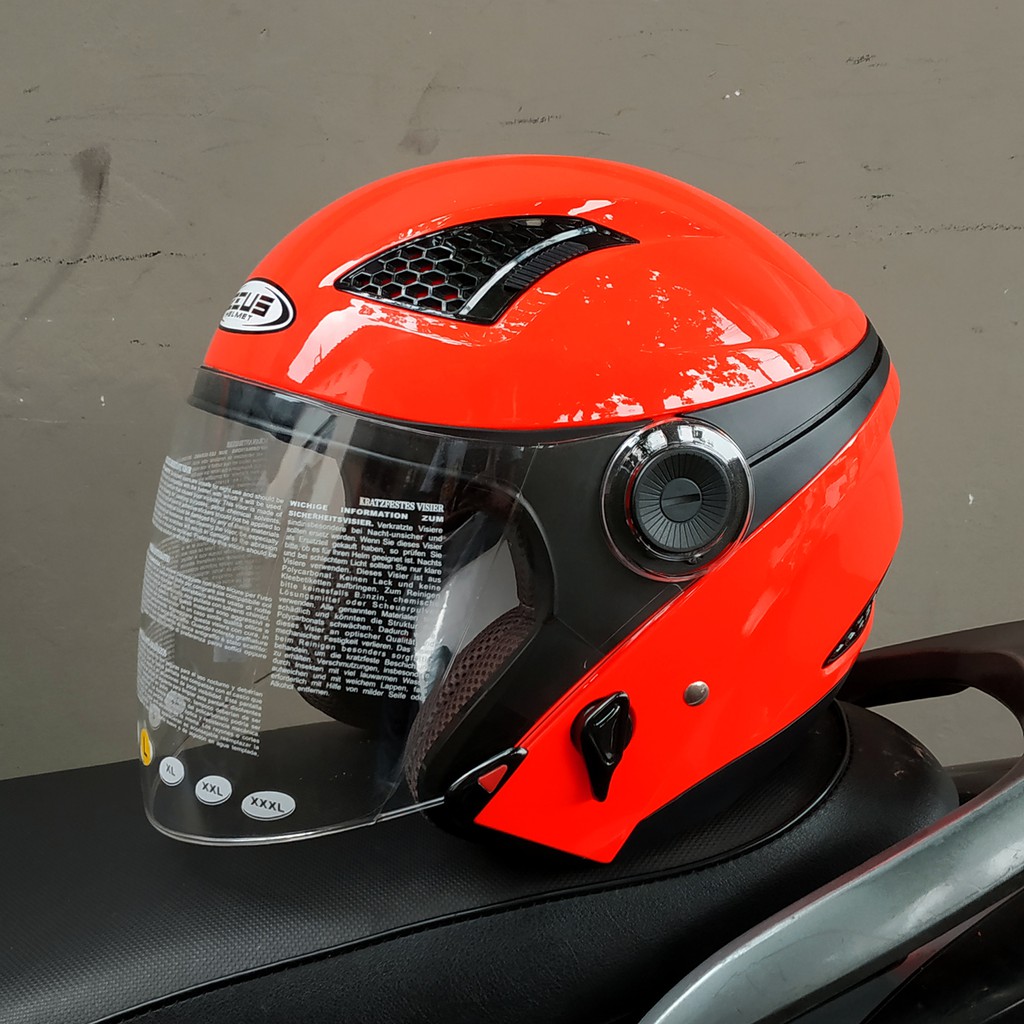 DISKON MasBro Helm Zeus 610 Neon Orange