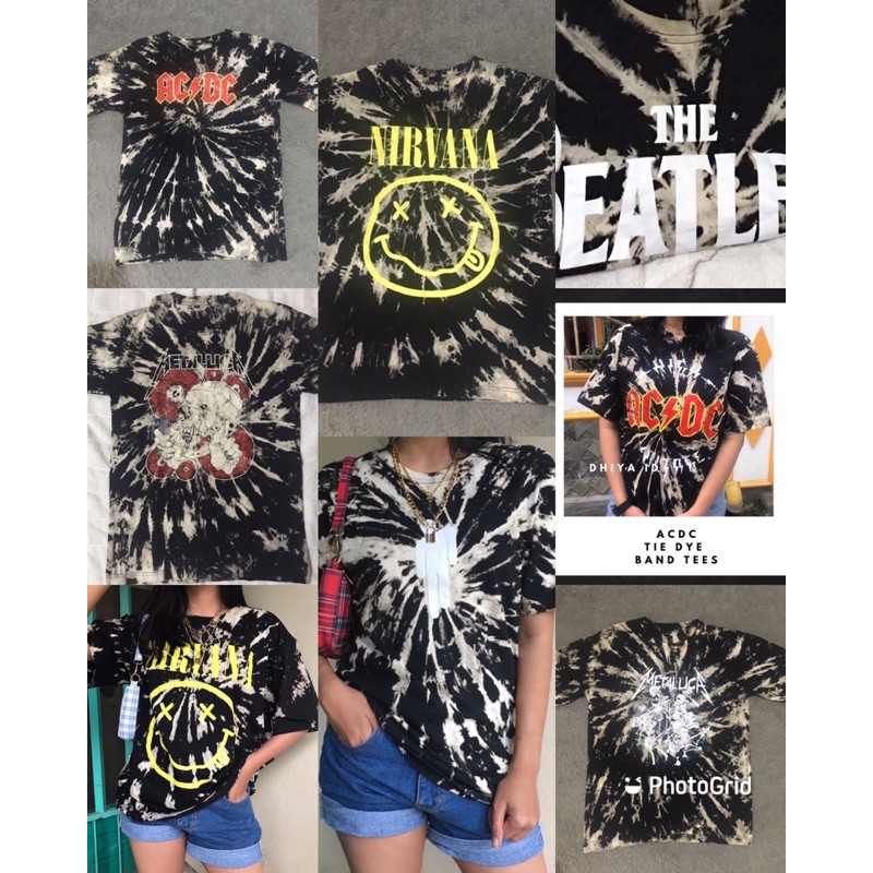 TIE DYE METALICA / TIE DYE ACDC / TIE DYE NIRVANA