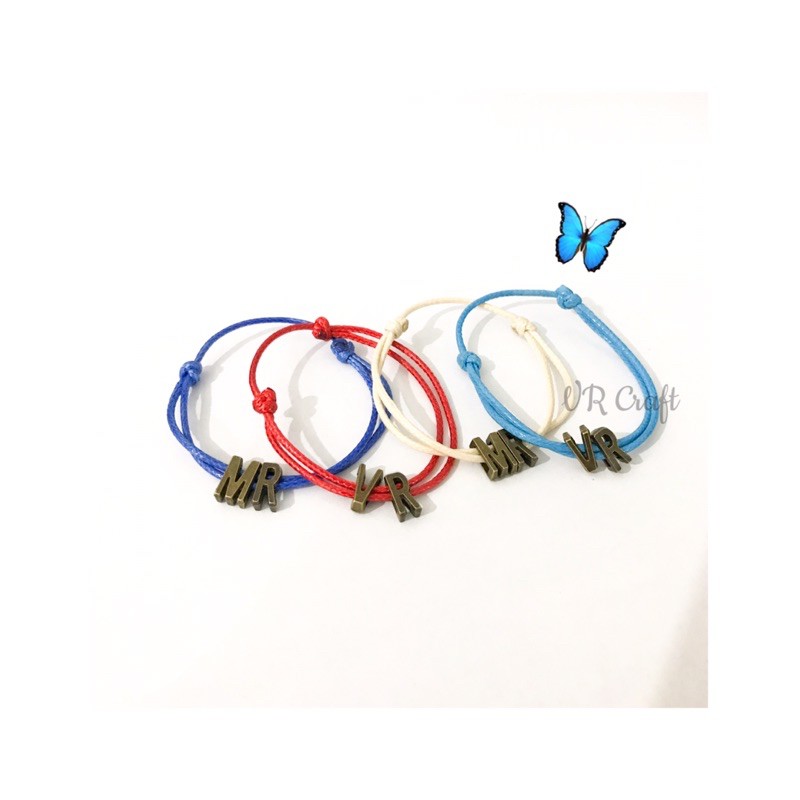 [ READY A - Z ] Gelang Inisial Kulit Anti Air ( HANYA 1 HURUF )