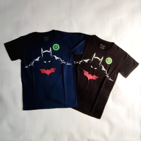 Kaos Anak Laki Laki Batman Mata Glow Rhymes Baju Cowok Tanggung Karakter Superhero Premium Lengan Pendek