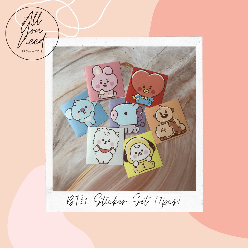 

BT21 Sticker Set (Bahan Chromo 4x4cm)