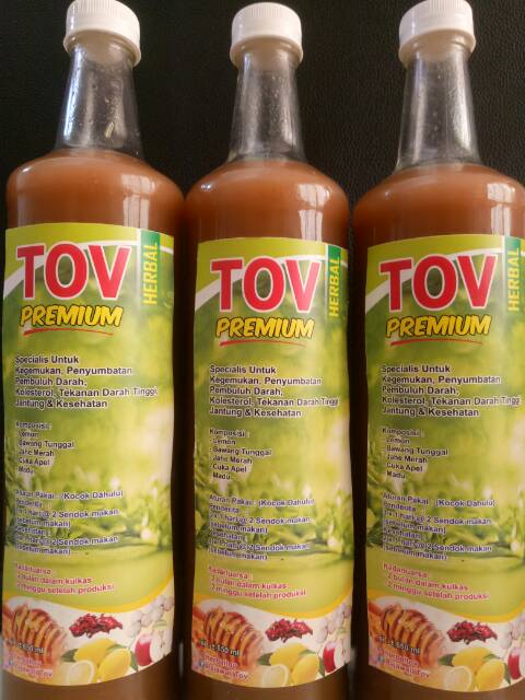 

Herbal TOV Premium 625ml Bawang Putih Tunggal Lemon Jahe Merah Cuka Apel Madu