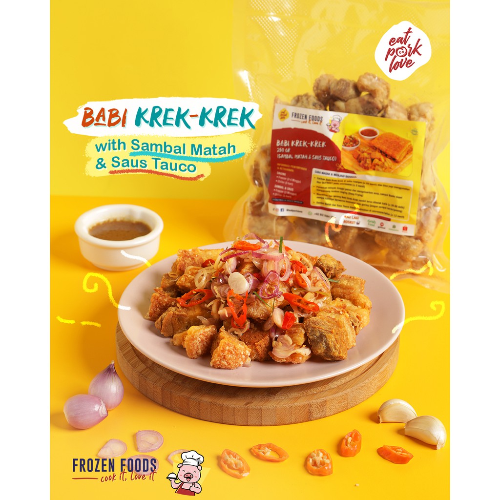 

Babi Krek-Krek Sambal Matah (Frozen Foods 250 Gram) - Samcan Goreng